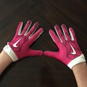 Pink Football Gloves